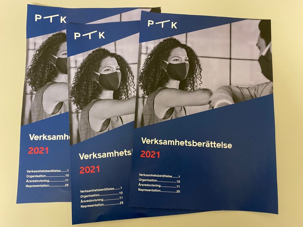 Omslag PTK:s verksamhetsberättelse 2021